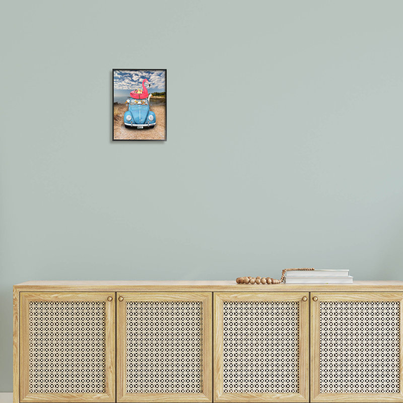 Illustration amusante d'oies giclées par John Hovenstine, Giclée encadrée noir minuit, H 14 po x l 11 po x P 1,5 po