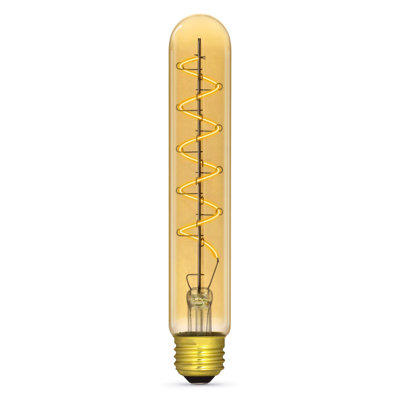 Ampoule DEL Feit T10 E26 (moyenne) ambre 40 watts, équivalente à 1 paquet