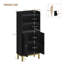 Bathroom Storage Cabinet, Slim Bathroom Floor Cabinet with 2 Door and Adjustable Shelf, Wooden Freestanding Storage Unit for Dining Kitchen Living Room -480887174