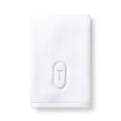Monogram Embroidered Fingertip Towel