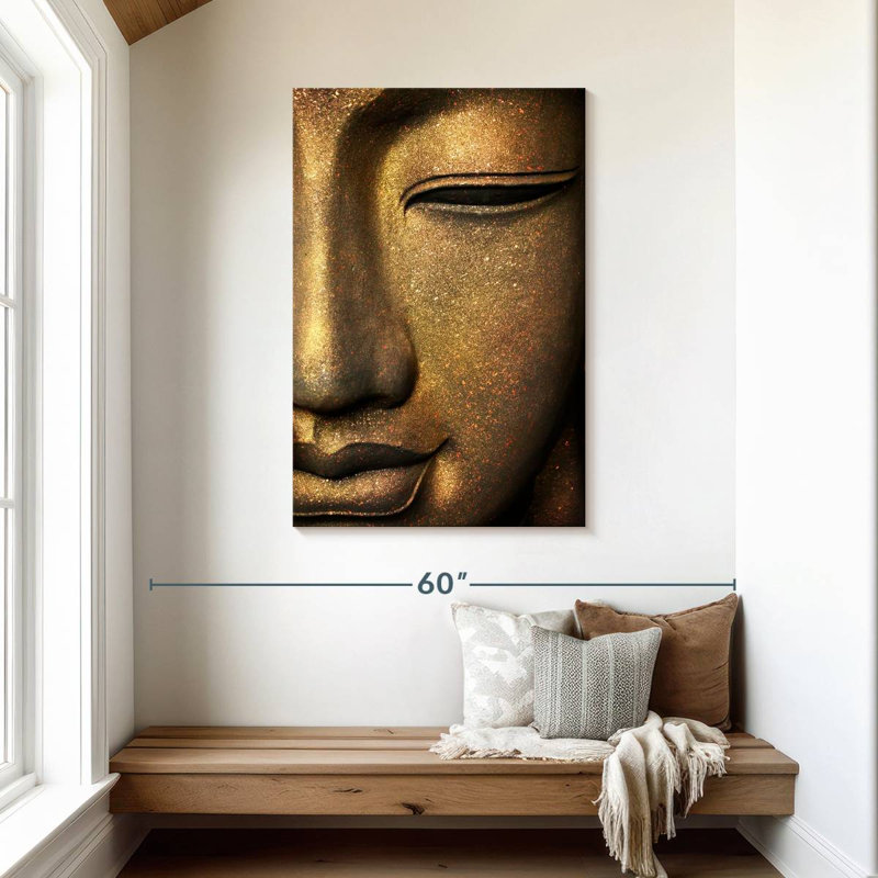 Adella Cropped Buddha Face, 45" H x 30" W