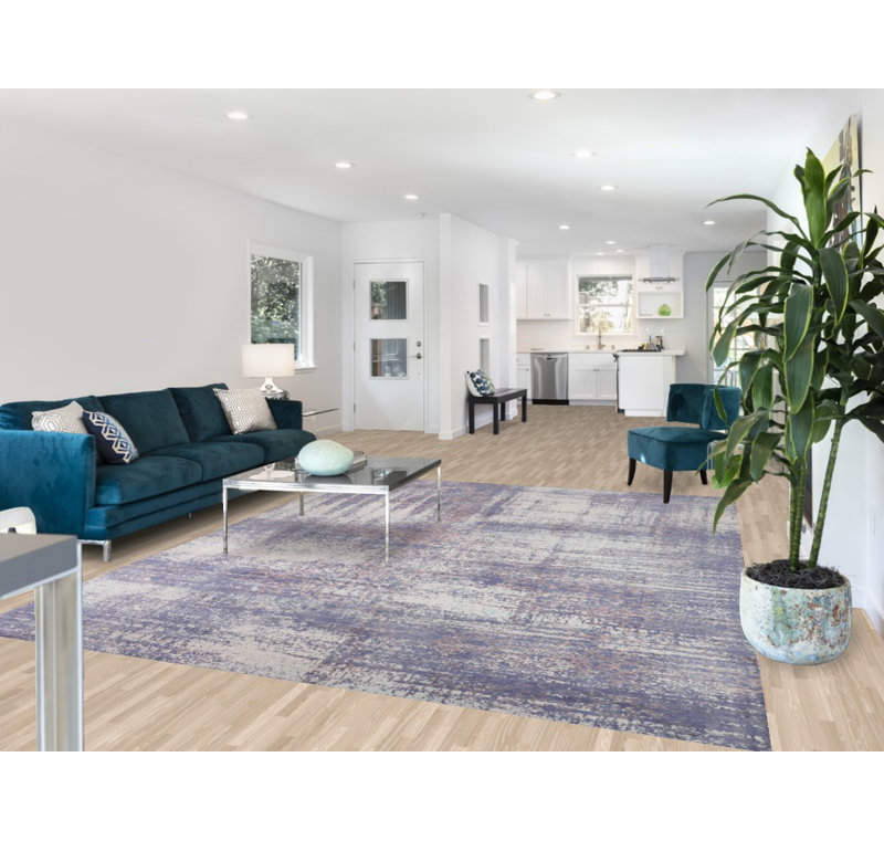Contemporary Wool Abstract Area Rug 8x10