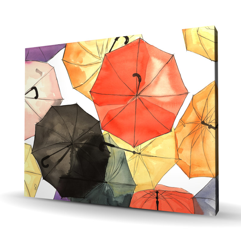 Parasols suspendus - Toile rouge pour décoration intérieure