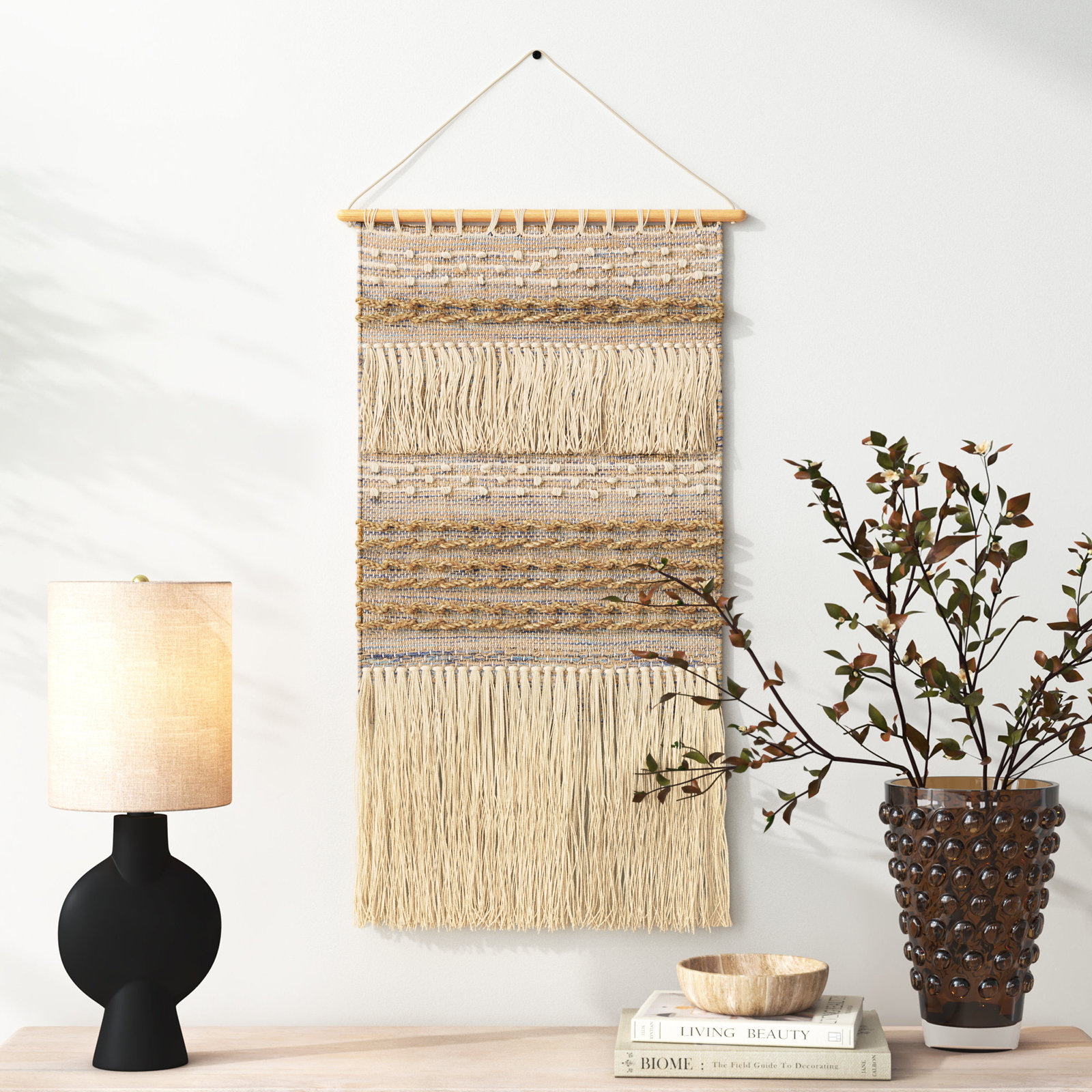 Pasha Jute Wall Hanging with Rod