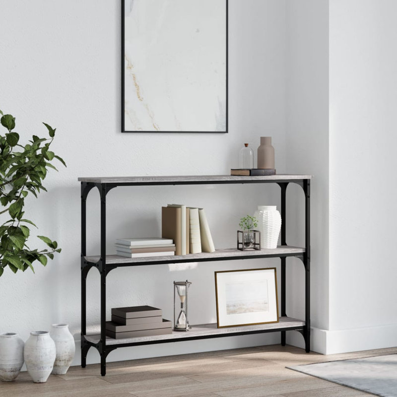 Console Table, 75cm H x 100cm W x 22.5cm D, Grey Sonoma
