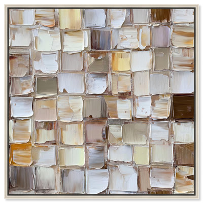 Woven Stone Canvas by Art Remedy