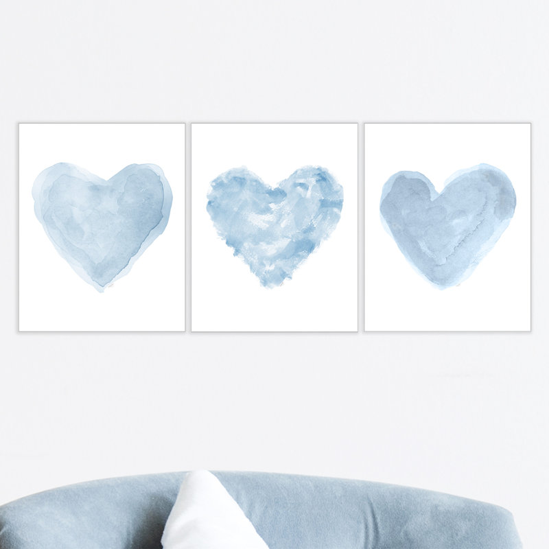 Calexico Denim Hearts - 3 impressions sur papier, 8" x 10"
