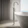 Components Floor-Mount Bath Filler Trim With Lever Handles And Handshower