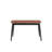 Natural and Black Dining Table with Bufferfly Extension Leaf