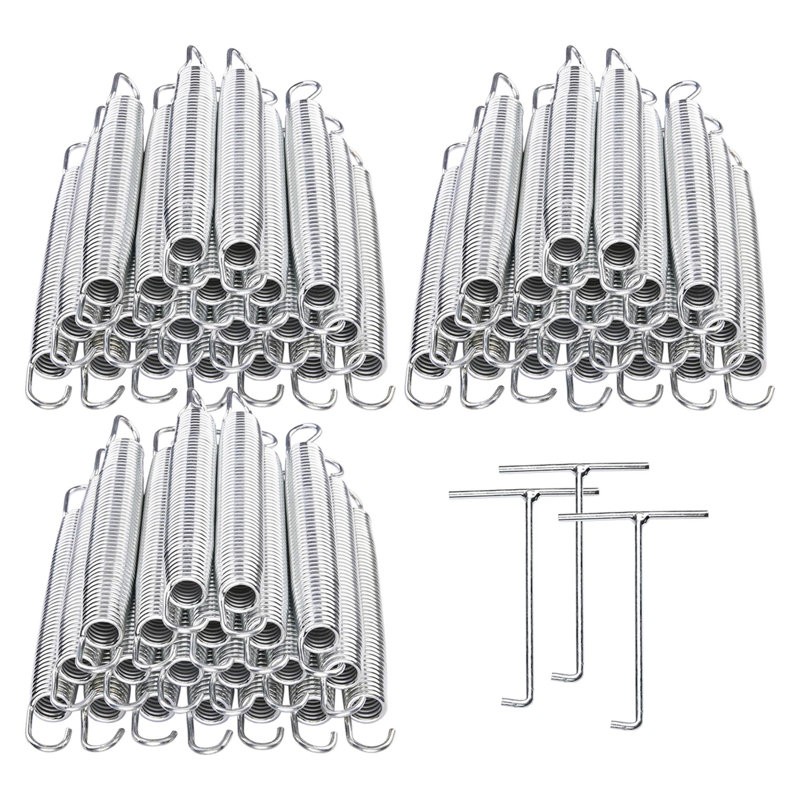 Yescom 8.25 Inch Trampoline Springs Heavy Duty Galvanized Steel Replacement Springs Trampoline Accessories Trampoline Parts (Pack of 60)