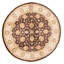 Tapis brun foncé / beige en laine nouée à la main de conception unique nouvel âge 8 pi 1 po Noblestown