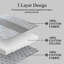 Ensemble de courtepointe 100% coton 100% coton DDUOXIN - 1 courtepointe avec 2 taies décoratives-117613577-117613581