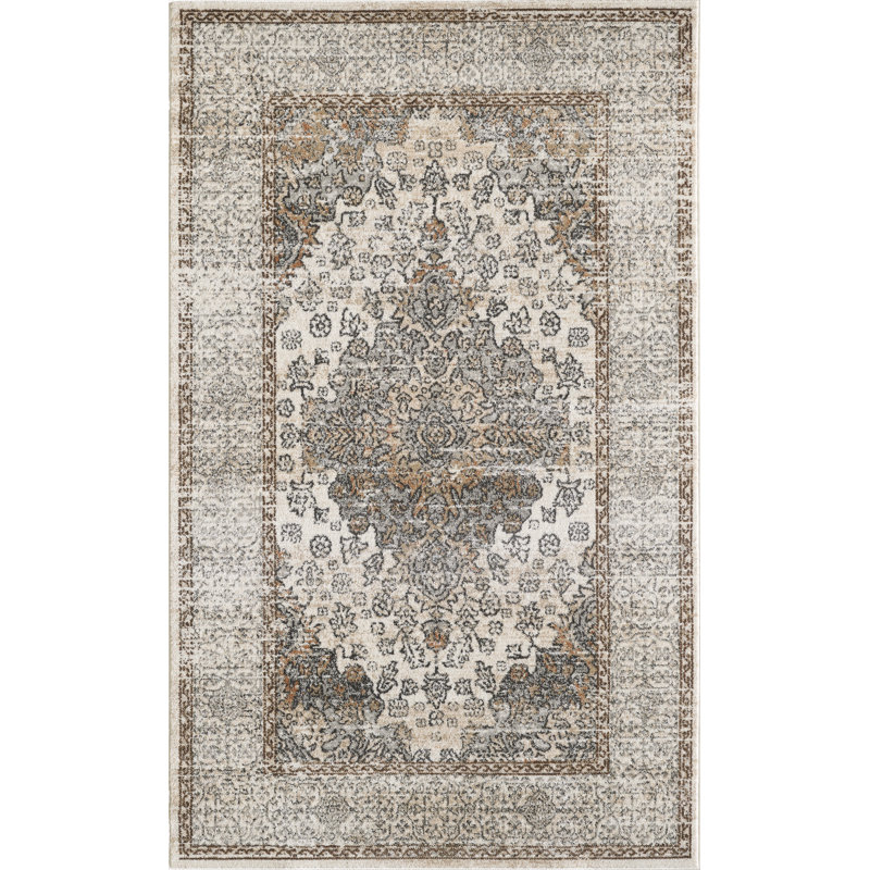 Tapis traditionnel turc Louane, Rectangle de 5 pi x 8 pi