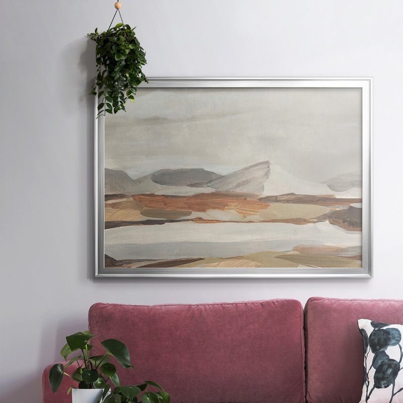 Dusky Mountain II, reproduction d'art sur toile, H 26 po x l 38 po x P 1,5 po, Argent