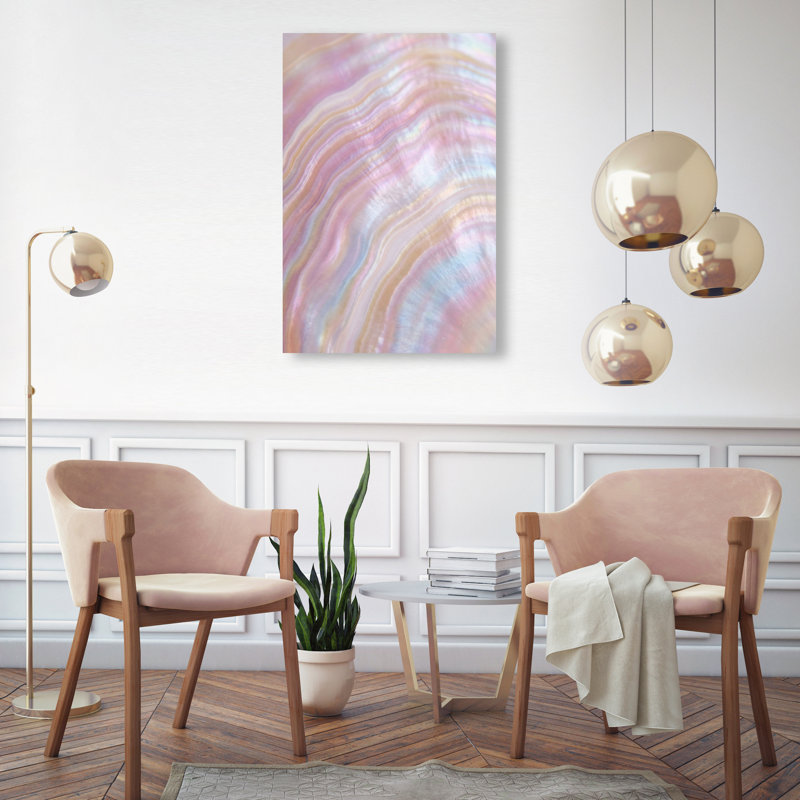 Blush Seashell Print by Oliver Gal, 15"H x 10"W, Gallery Wrapped
