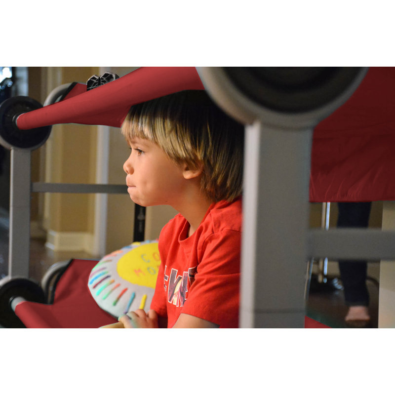Kid-O-Bunk by Disc-O-Bed Portable Cot System, Red
