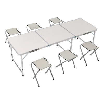 6 - Person Rectangular Aluminium Patio Dining Set