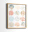 Motif océanique I - impression encadrée de qualité supérieure - prête à être accrochée - aucun clou requis - aucun clou requis-1442690870-1442690872