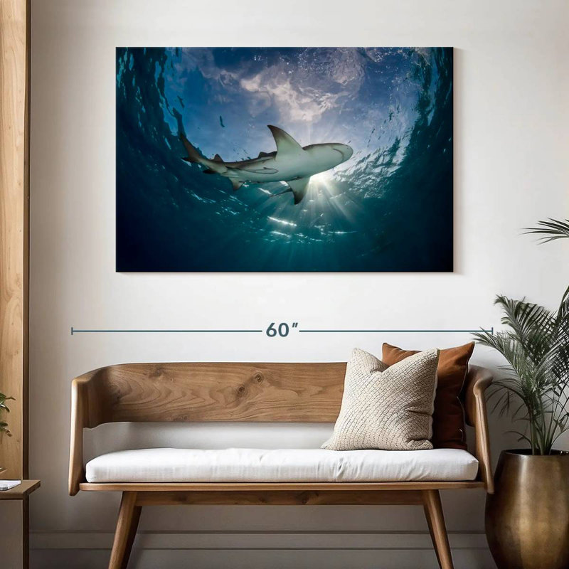 Brampt Lemon Shark In The Water, 32'' H x 48'' W