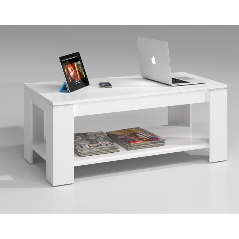 Bia Lift Top Four Leg Coffee Table with Storage