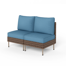 49'' Wide Armless Wicker Outdoor Patio Chair With Cushion