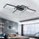 Raffa 3-Light Neutral Style Rectangular LED Semi Flush Mount Ceiling Light