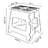 Pebrook 1 - Step Plastic Lightweight Folding Step Stool-1412897210