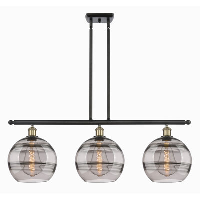 Luminaire suspendu pour îlot de cuisine à 3 lumières Chartoff