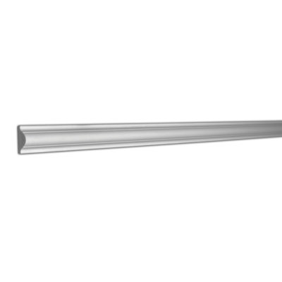Plastic 0.625" Thick x 1.625" Wide x 96" Length Wall Base in Off White