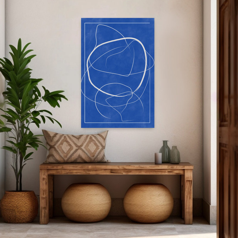 Art contemporain abstrait géométrique contemporain, H 48 po x l 32 po