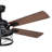 Hunstant 52 in. Black Indoor Rod Mount Farmhouse Ceiling Fan with Reversible Dark Bronze-Walnut Blades, Dimmable LED Light Kit and Remote Control Included, 3 Speeds, Wire Cage Drum Shade