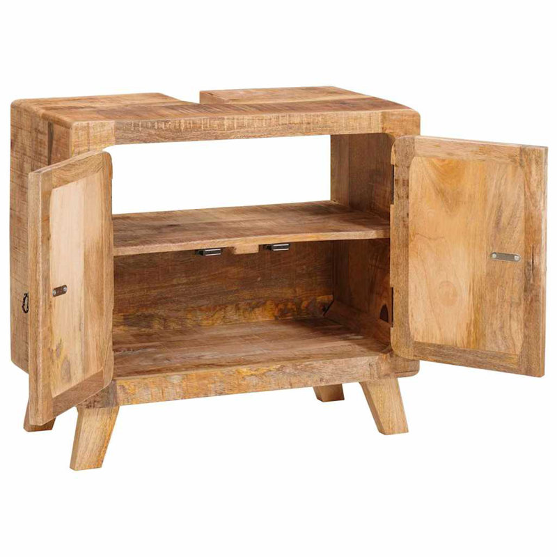 Frame Mounted Bathroom Cabinet, Natural