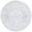 Tapis bleu / ivoire en soie / coton touffeté à la main Batha-2031681179