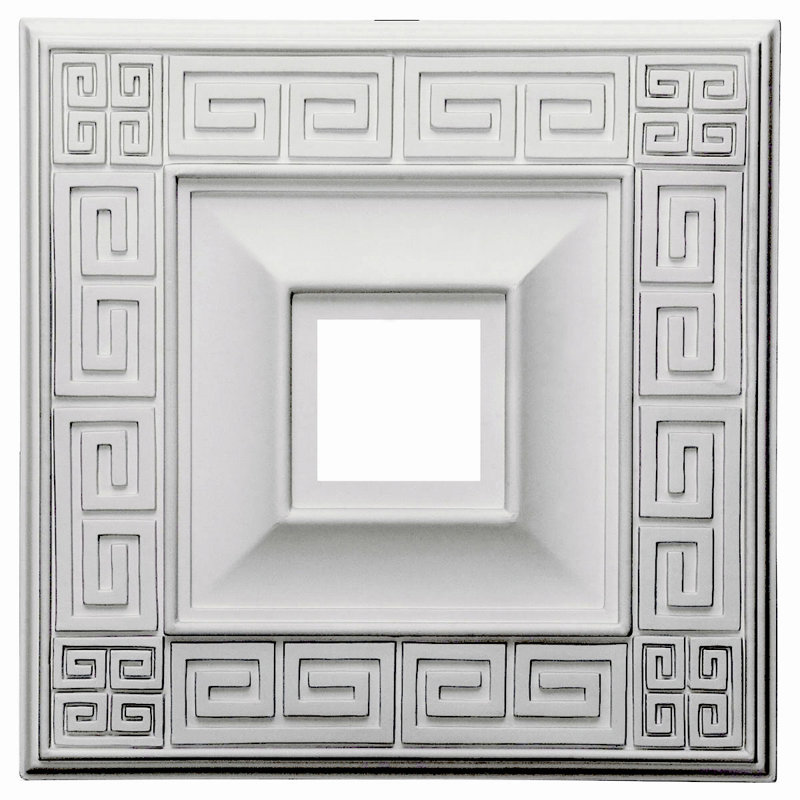 Endurathane Eris Ceiling Medallion, 18"W x 18"H x 3 1/2"ID x 1 1/8"P (Fits Canopies up to 9 7/8"), Factory Primed, Primed