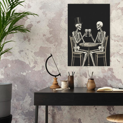 Art mural gothique élégant Skeletons