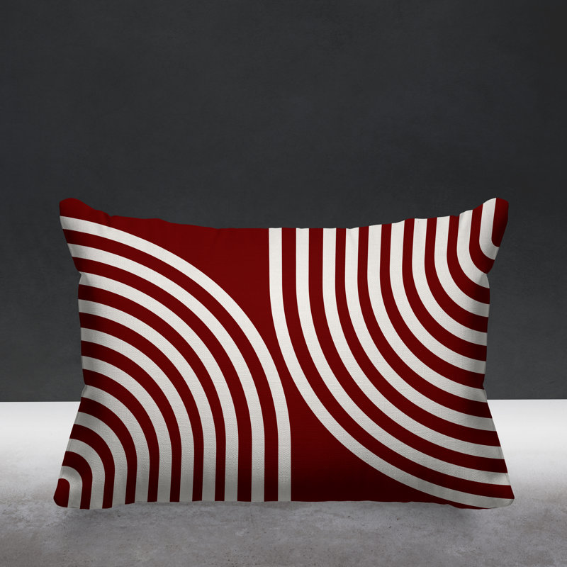 Coussin décoratif intérieur / extérieur Kumba, Rouge