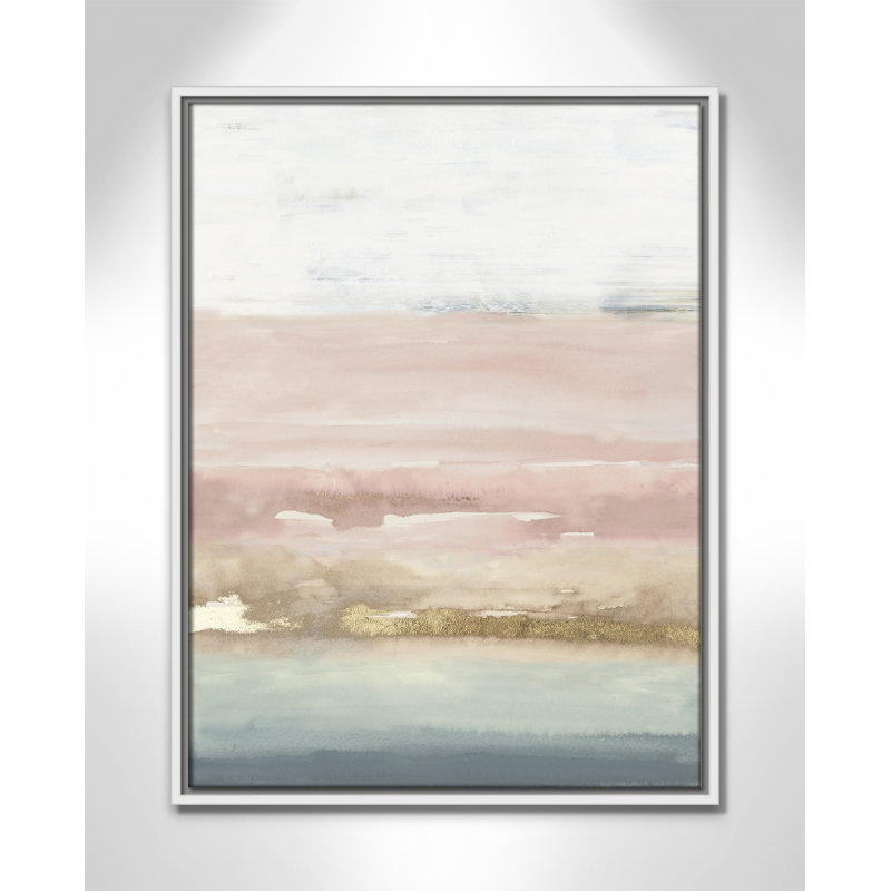 Cotton Cany Horizon Cotton Candy Horizon - reproduction d'art, H 25,5 po x l 19,5 po x P 2 po, Toile avec cadre blanc