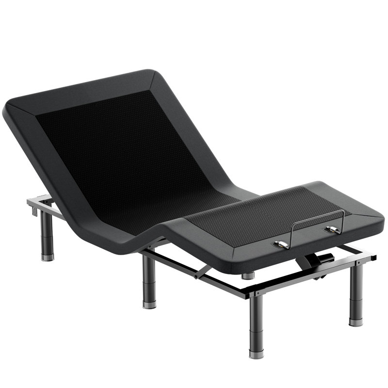 Twin Xl Adjustable Bed Frame With Wireless Remote, Electric Bed, Zero Gravity, Head And Foot Incline, Adjustable Leg Heights, Memory Presets, Anti-Snore