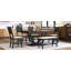 Ensemble de 6 tables de salle à manger en bois 6 pièces avec banc long et 4 chaises de style moderne-118003116