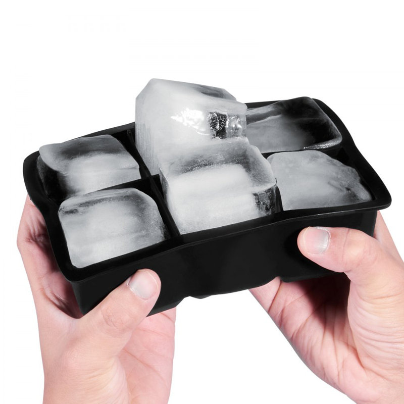 Ice Cube Trays (Set of 2), 2-in-1 Combo with Silicone Sphere Ice Ball Maker