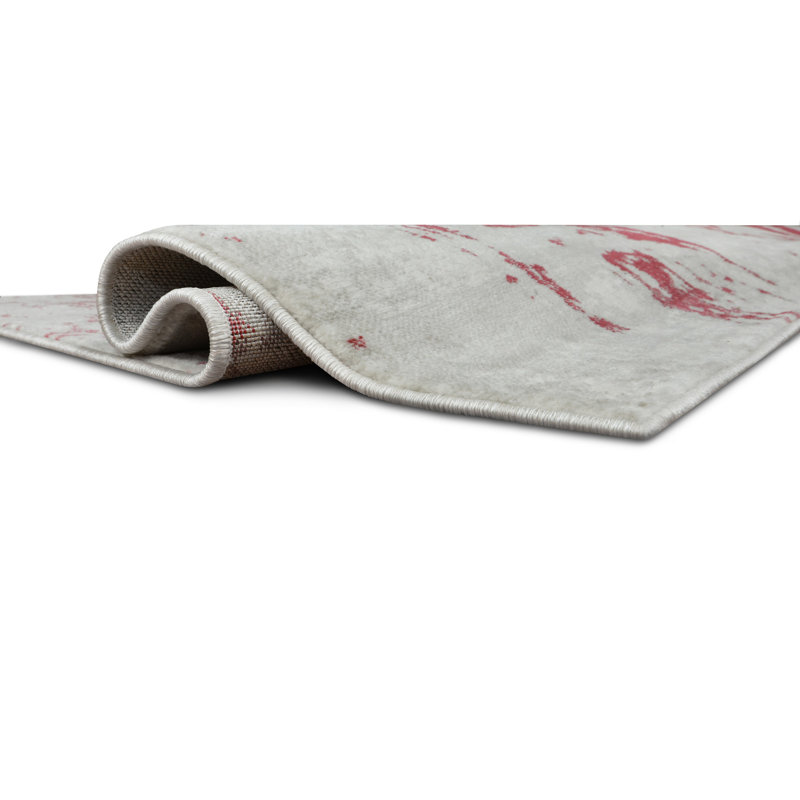 Rouge Tapis décoratif Ladue, Rectangle 7 pi 8 po x 10 pi