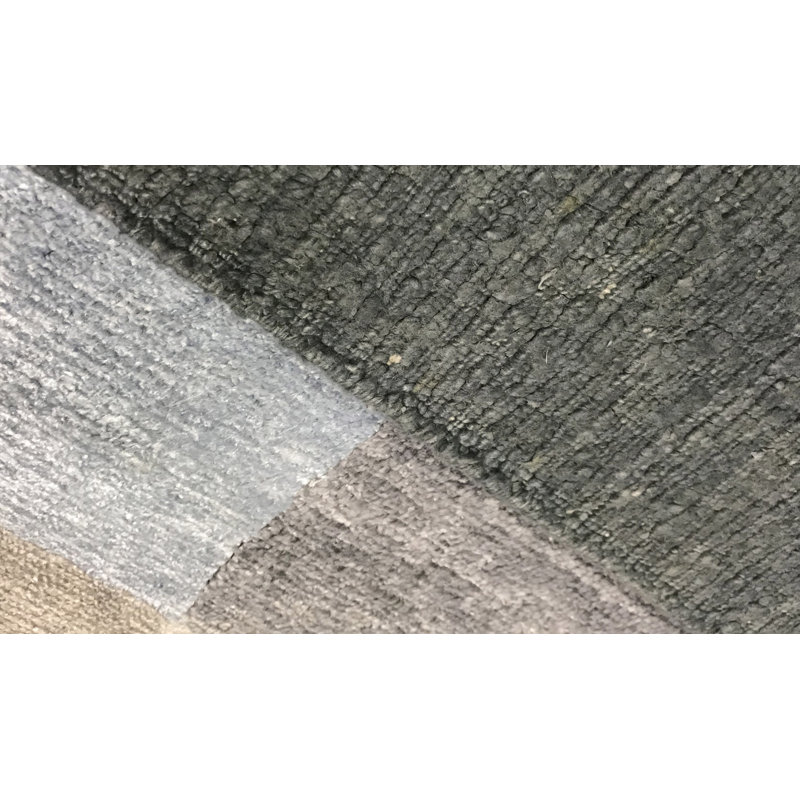 Himalayan Hand Woven Wool Checkered Area Rug