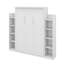 Lit escamotable double avec tablettes et DEL-1637940228