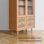Bibliothèque moderne moderne avec porte d'armoire