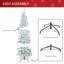Sapin de Noël artificiel enneigé 6 pi avec des branches réalistes, 250 lumières DEL et 462 pointes