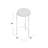 Liana 12" W Solid Acacia Wood End Table 