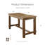 Ensemble de salle à manger 5 pièces en bois massif Adler-104444539-55865000