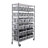 36" W NSF-Certified Commercial 7-Tier 22-Bin Storage Rack with Wheels