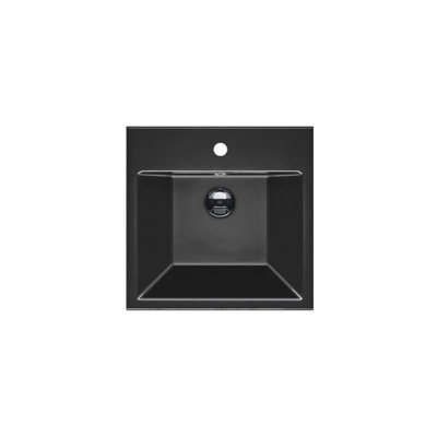 Lavabo de salle de bain mural en céramique 19,69 "Zero 50
