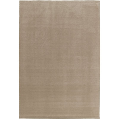 Machine washable soft solid colour rug